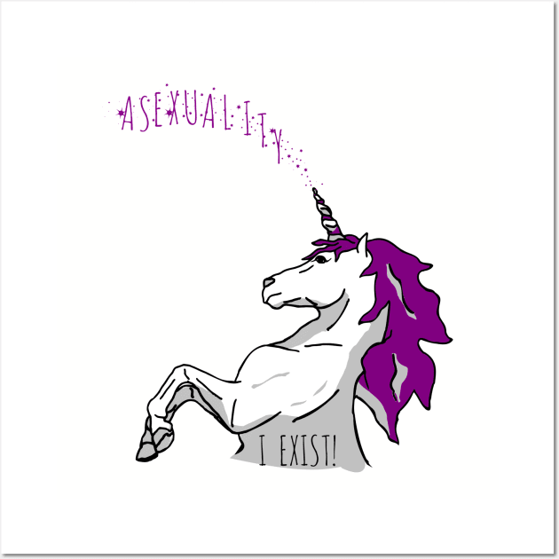 asexuality exists Wall Art by FandomizedRose